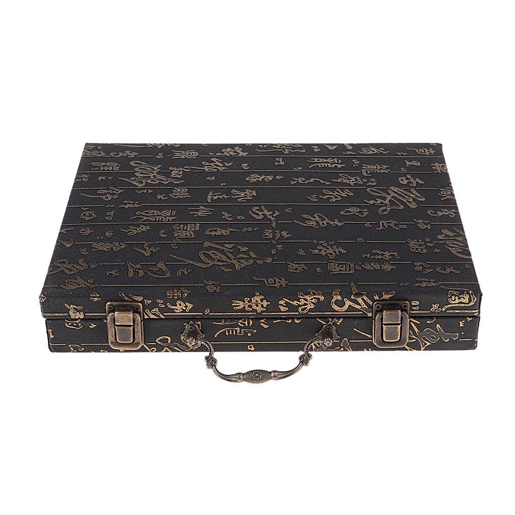 Juego De Ajedrez Chino con Estuche Envuelto En PU, Juego De Mesa Clásico, Accesorios De Viaje para Juegos De Fiesta En Casa, 1 Juego