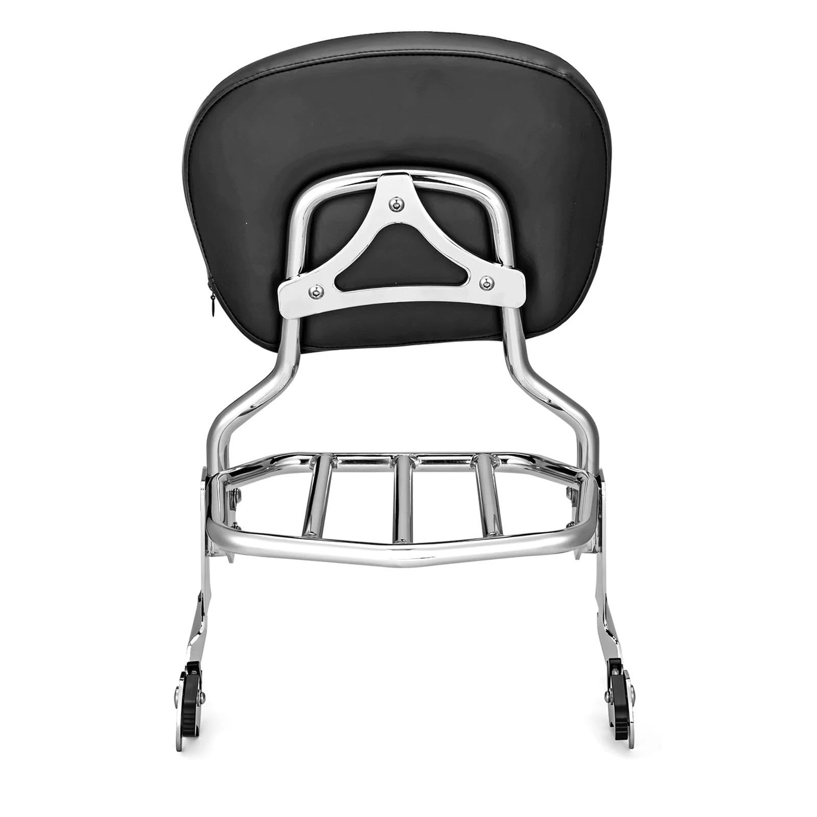 Accesorios para Motocicletas Compatibles con Guardabarros De 200 Mm, Respaldo Pasajero, Barra Sissy Portaequipaje para Harley Softail Cross para Bones FLSTSB 2007 En Adelante