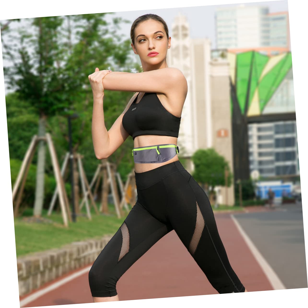 Yardwe 3stücke Laufgürtel Für Smartphone Wasserdichter Fächer Sportgürtel Leicht Atmungsaktiv Reflexmaterial Für Beim Joggen Für Outdoor-aktivitäten