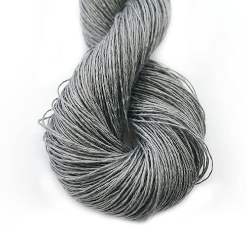 Yarn Ave 100% Natural Linen Lace Weight Hand Knitting Crochet Yarn 150G Cool And Comfortable For Summer Coaster, Vest, Shawl, Cardigan, Top 04 #TOP4