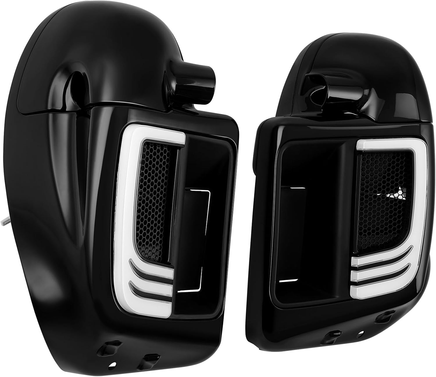 Green-L Lower Vented Leg Fairings with 6.5" Speakers and LED Turn Signals Light Kit Fit for Harley Touring Road King Street Glide Electra Glide Ultra 2014-2024