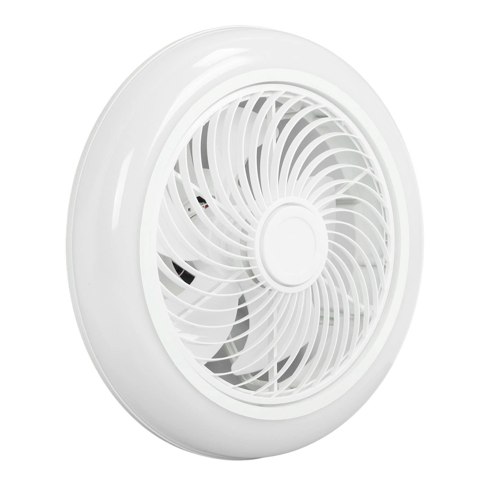 Ceiling Fan with Light, Modern Enclosed Ceiling Fan Light with Remote Control, Stepless Dimming Ceiling Fan with Lights for Bedroom 110‑265v