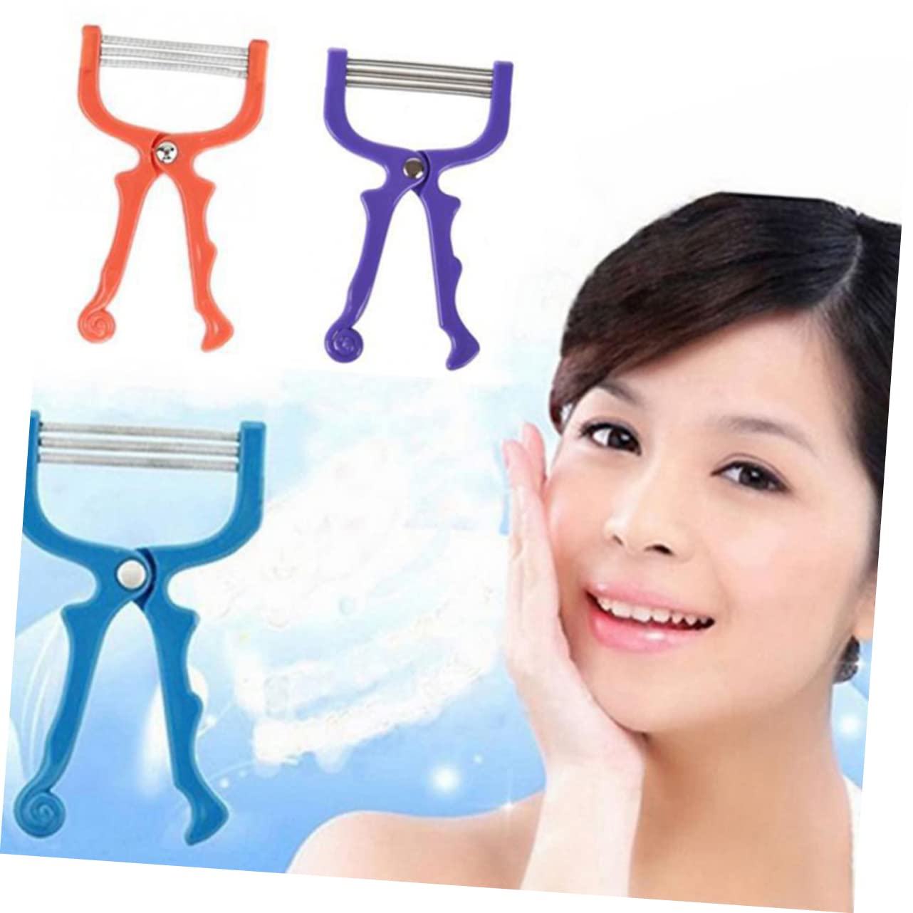 Outanaya Portable Face Hair Removal Tool Facial Hair Epilators for Women Men Face Cheeks Random Color