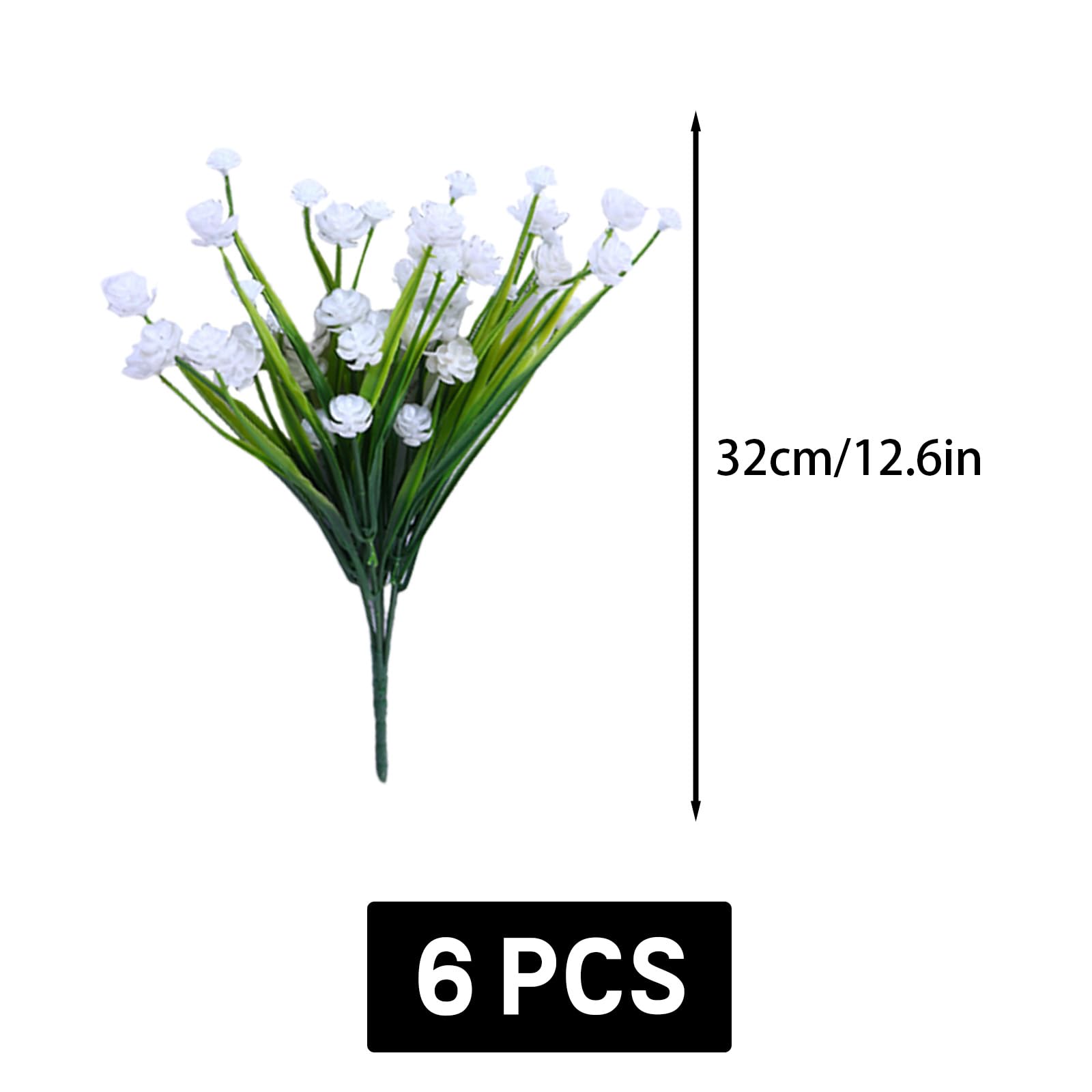 astylishome Small Faux Flowers for Crafting Fake Artificial Flower Bouquets Silk Bouquet Decor Plastic Realistic for Flower Arrangements Wedding Party Bridal Decoration Table Centerpieces 3913 - Image 3