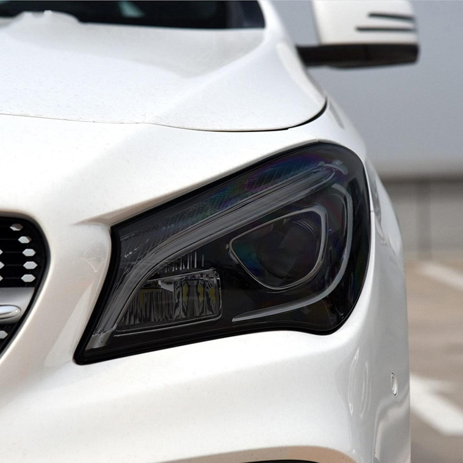 2 Pcs TPU Car Headlight Protective Film Transparent Sticker,for Mercedes Benz CLA Class C117 X117 W117 C118 X118 AMG CLA45 35