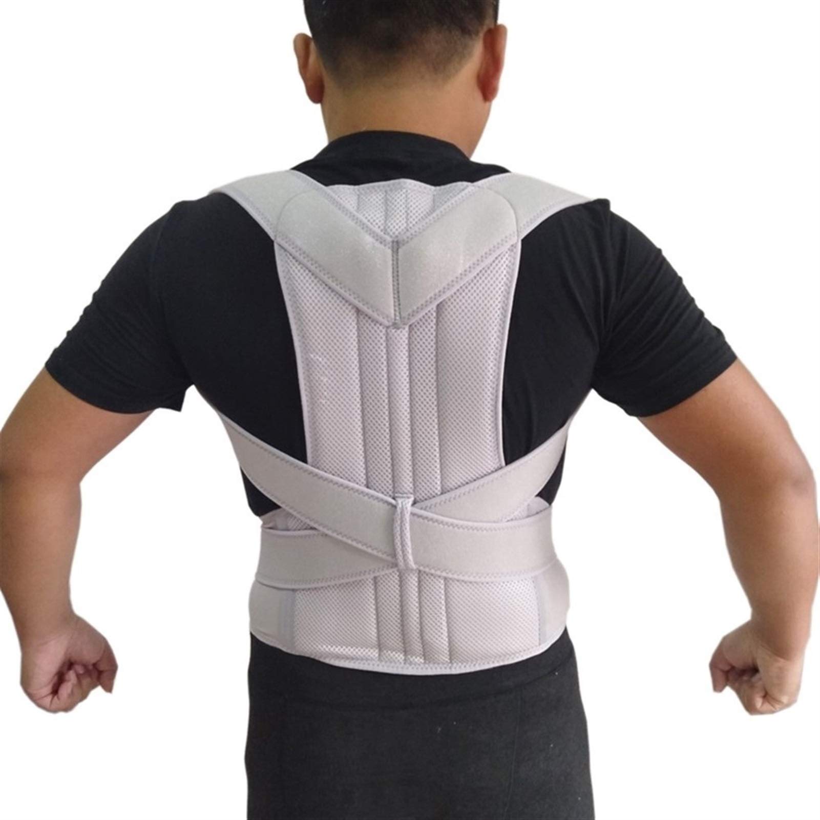 Corrector de Postura Ajustable para Hombre y Mujer, Faja Lumbar, Corrector Recto hacia atrás, Tallas S-XXL.