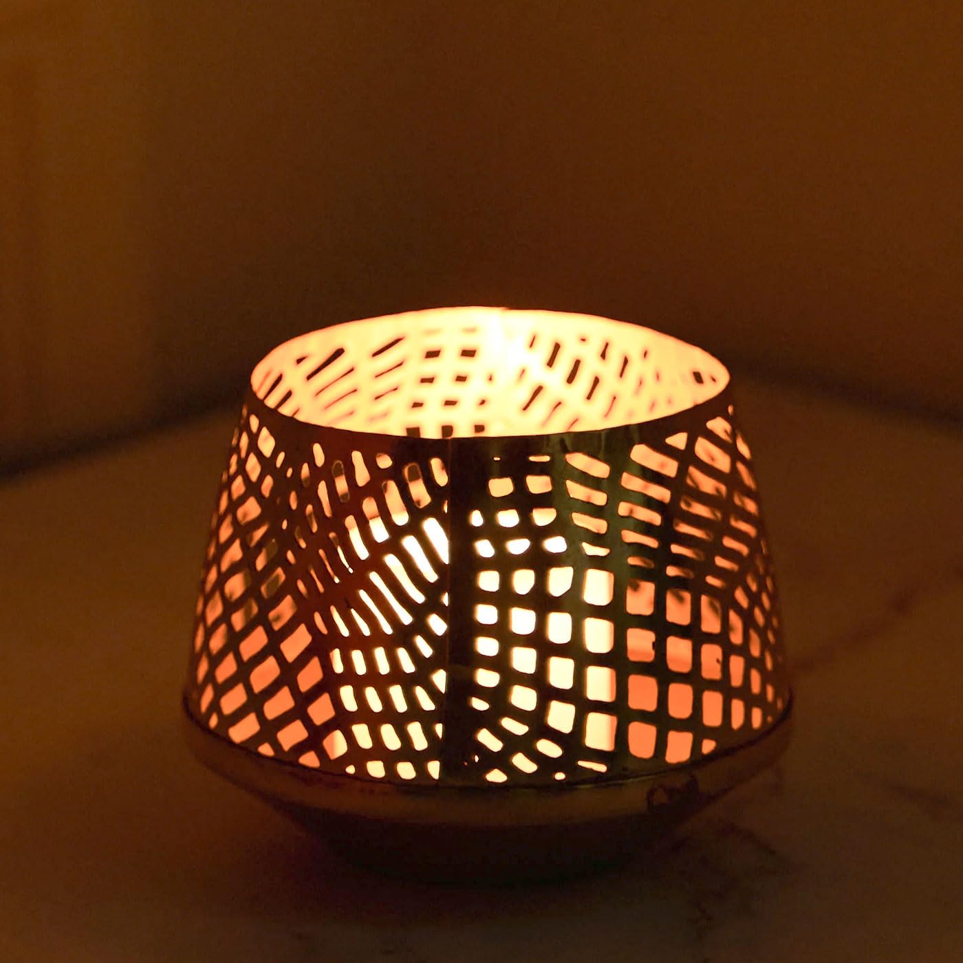 DecorTwist® Votive Tealight Candle Holder 3.5Inch Height | Metal Candle Holder Votive Oil Lamp for Home Decor Living Room, Bedroom, Dining Table, Christmas and Diwali Decoration Gifts Pack of 1 DecorTwist® Votive Tealight Candle Holder 3.5Inch Height | Metal Candle Holder Votive Oil Lamp for Home Decor Living Room, Bedroom, Dining Table, Christmas and Diwali Decoration Gifts Pack of 1