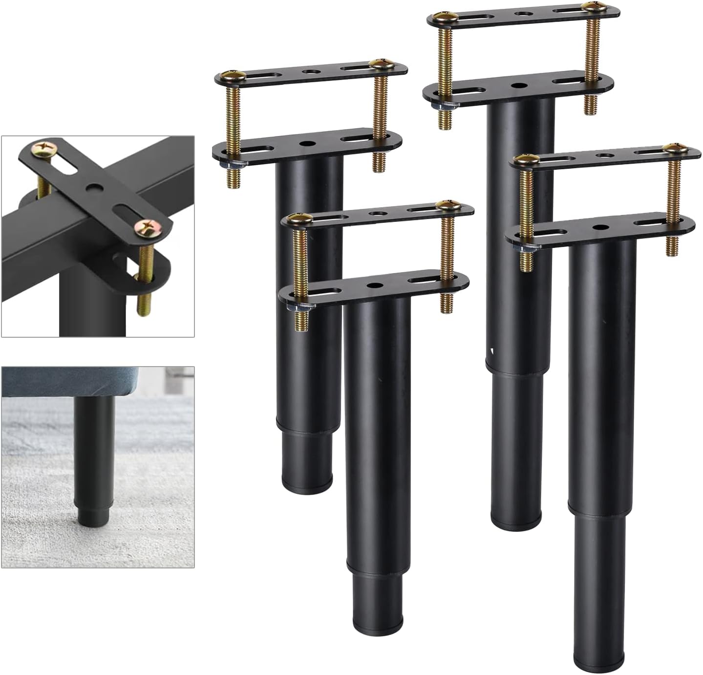 Pearabbit 4Pcs 7.1"14" Adjustable Height Center Support