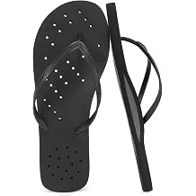 STQ Shower Shoes Men Quick Dry Non Slip Shower Flip Flops with Arch Support | Slip Resistant, Easy To Clean, Bathroom, Beach, Pool, Dorm, Gym, Lightweight, Soft, Flexible, Drain Holes, Thong Sandals