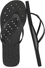 STQ Shower Shoes Men : Quick Dry Arch Support Flip Flops, Non Slip Mens Flip-Flop for Beach Pool College Dorm Bathroom Thong Sandals with Drain Holes