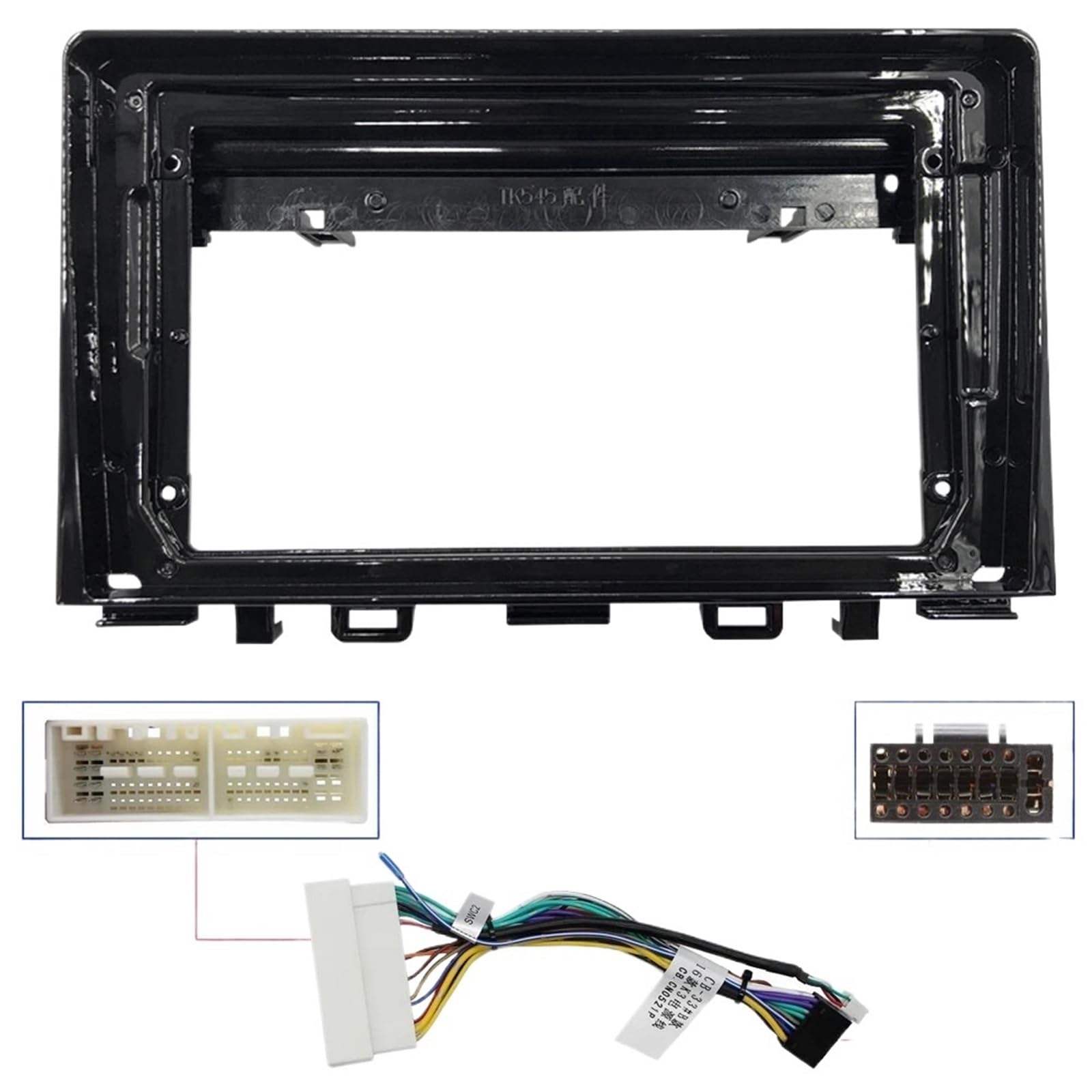 Ramka do radia Pasuje do KIA RIO 2017-2019 nawigacja samochodowa GPS wieża stereo oblicowania rama panelu pasuje 2Din 9 cali w desce rozdzielczej ekran radioodtwarzacza Autoradio Rahmen | Frame an cord-A