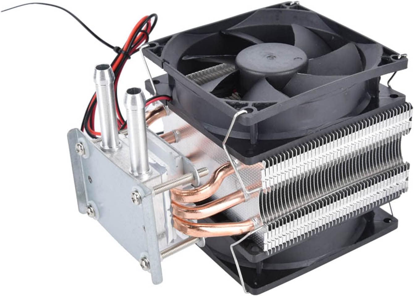 WALFRONT Peltier Cooler Device, Semiconductor Cooling System with Fan, 12V Water Chiller for Fish and Computer Cooling
