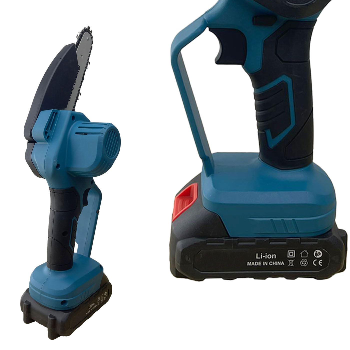 Set di Potatura a Batteria 21V Forbici e Motosega da 6 Pollici con 2 Batterie, Accessori e Valigetta Inclusa