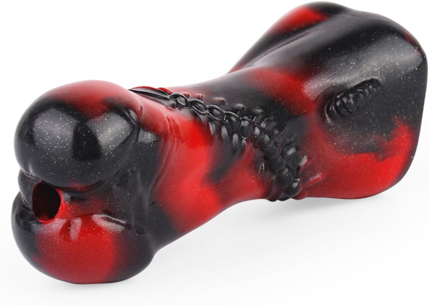 Silicone Dog Bone Gag Strap On Bondage Gags Mouth Plug - Leather Bondage Restraints Toys Open Mouth Gag BDSM Pet Bone Bite Gags Adult Sex Toy (Pink)