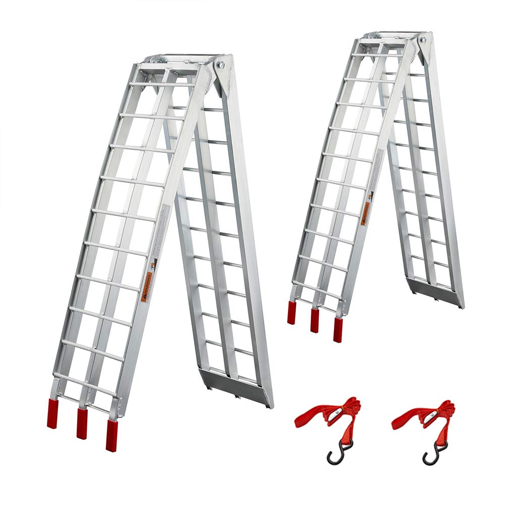 Buy Truck Ramps 7.5', gardhom 1500lbs Capacity 2PC Aluminum Foldable Quads Wide Pickup Trailer
