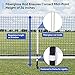 JupiterForce Pickball Net for Driveway, Portable Pickleball Net System Set with Stable Metal Frame and Regulation Size Net for Outdoor Indoor Game, with Carrying Bag