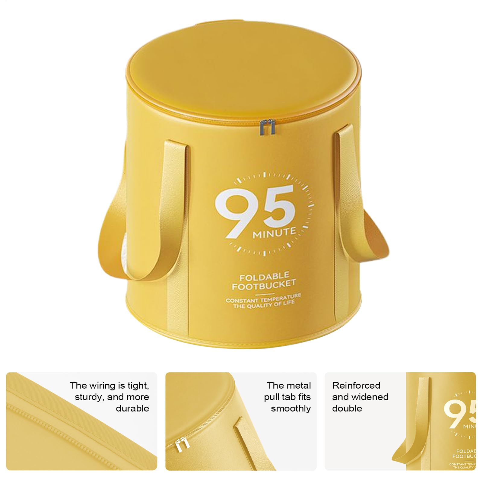 Bañera De Remojo Para Pies - Tina Plegable Para Remojar Pies,Con Base Antideslizante Y Cubo Impermeable Para Higiene Pedicular Y Ducha Doméstica