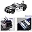 OCCAFY Police Car Toy Plastic Pursuit Rescue Vehicle with Sirnes Sound and Light for Kids Toddlers Boys 1:20