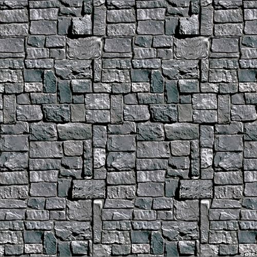 Stone Wall Plastic Backdrop