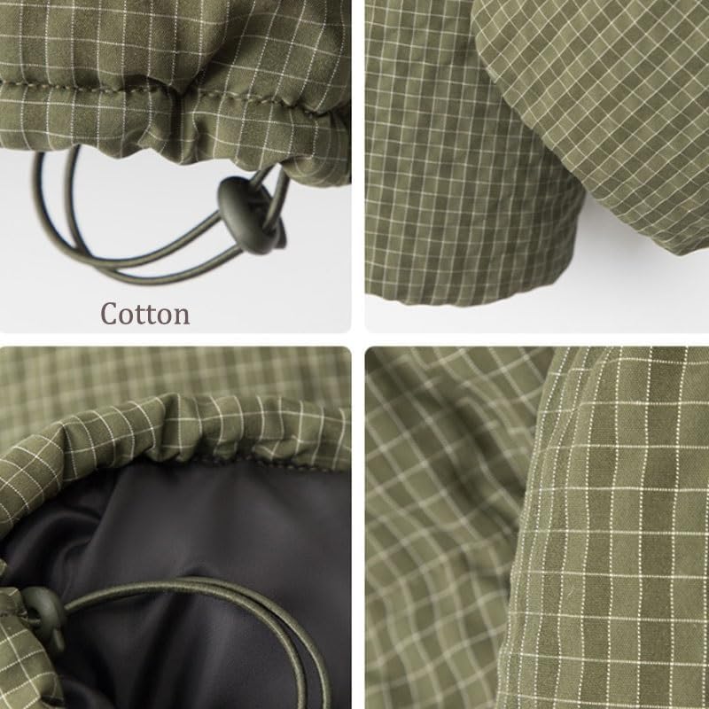Casual Stand Up Collar Coat Short Warm Retro Thickened Cotton Padded Jacket for Women