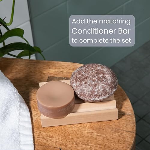 Miniatura 3 de Barra de champú natural de vainilla de coco para cabello seco  pH equilibrado, seguro para el color  Sin SLS, sin plástico, sin crueldad, vegano