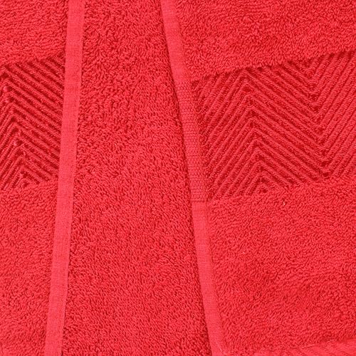 Image of Fash Home 500 GSM Towel 70x140 cm - 1 Pc, Ultra Soft, Highly Absorbent, Quick Dry, Plush & Durable Cotton Bath Towel for Home, Gym & Spa (Maroon Red)