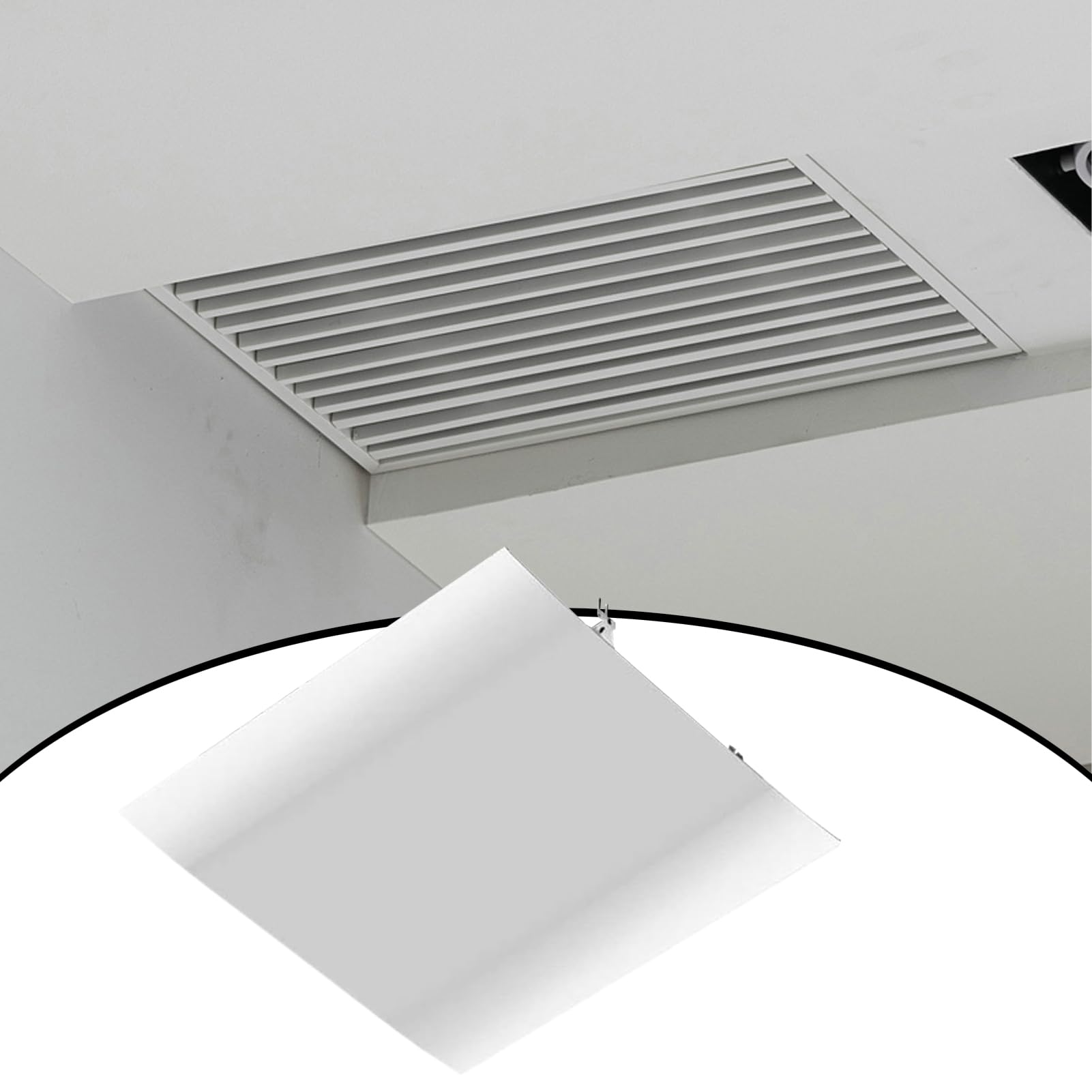 Deflettore Per Bocchetta Condizionatore Diffusore Paravento Regolabile | Deflettore Quadrato Per Condotti D'Aria Per AC Centrali, Bocchette A Soffitto, Unità A Finestra, Scantinati, Garage,