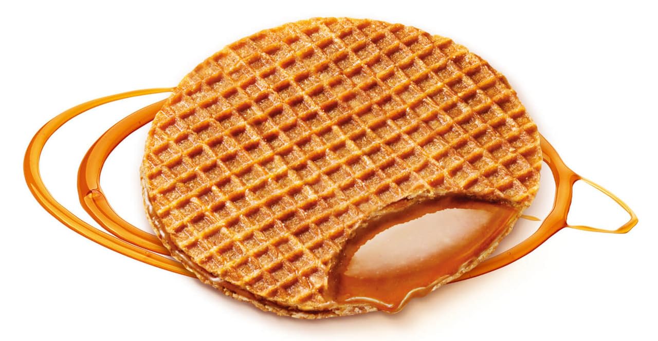 Daelmans Stroopwafels - Waffle al caramello - 78 g x 18 in una scatola - Autentica cialda olandese al caramello - Stroopwaffels