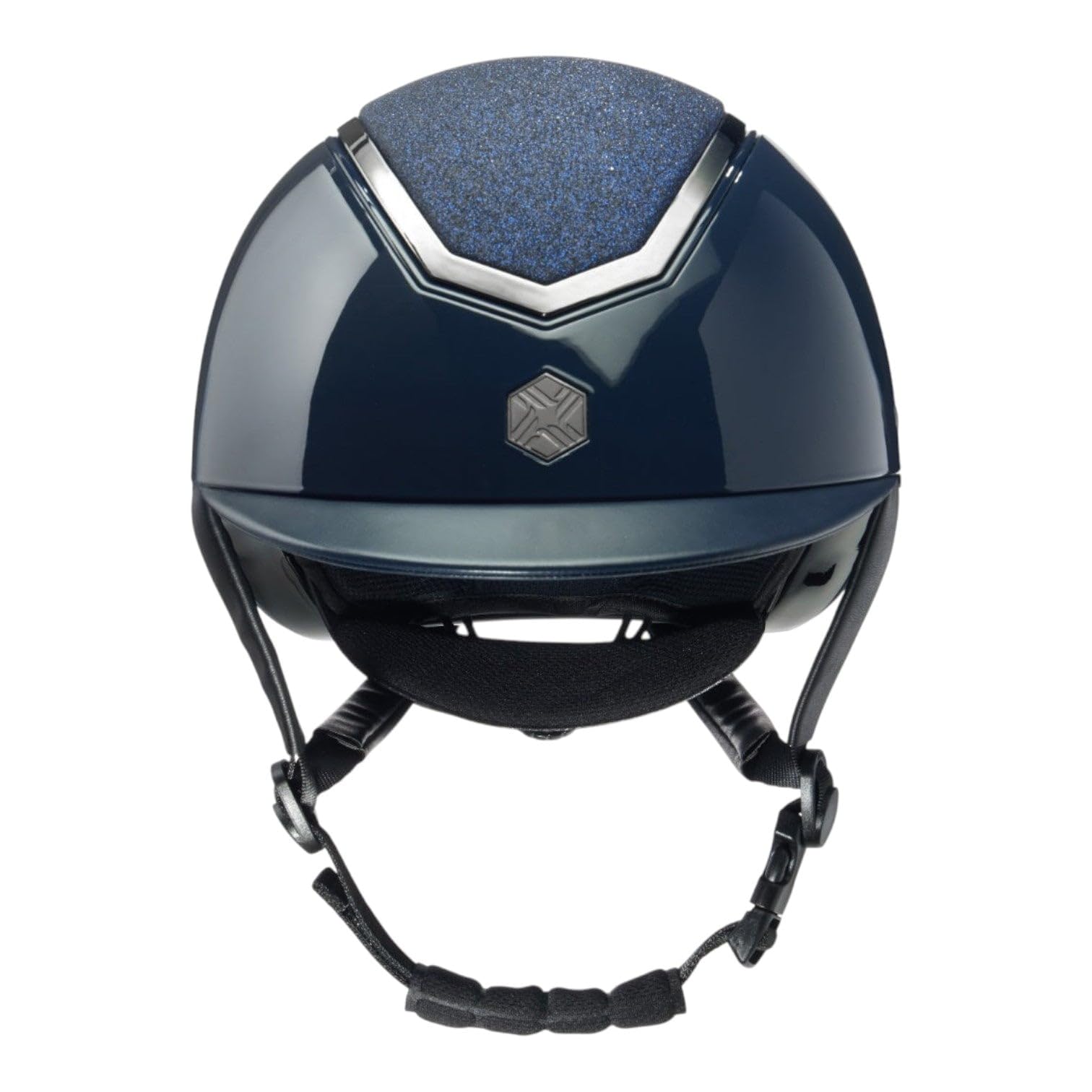 Charles Owen 2023 Casco da Equitazione Kylo Standard Peak - Nero Opaco/Nero Lucido -