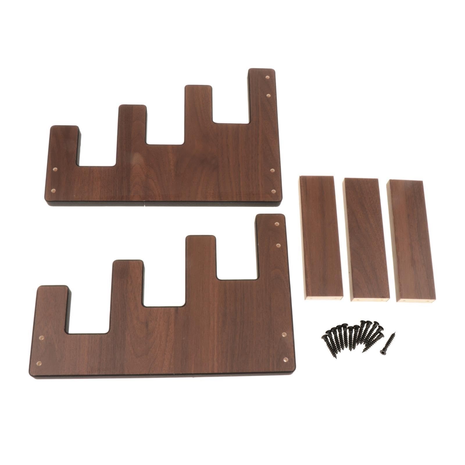 supporto chitarra Guitar Stand Multiple Holder Wooden | Bamboo Tiered Rack For Acoustic Electric Bass Guitar Home Studio