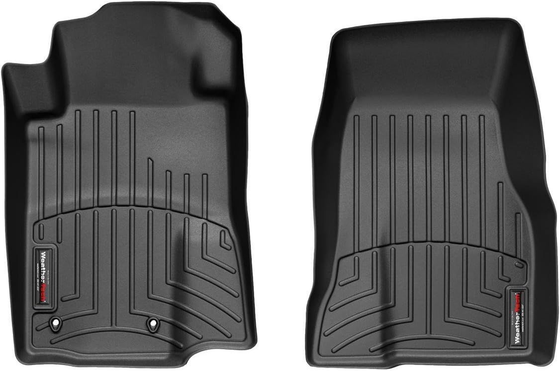 WeatherTech Custom Fit FloorLiners for Ford Mustang - 1st Row (442761), Black