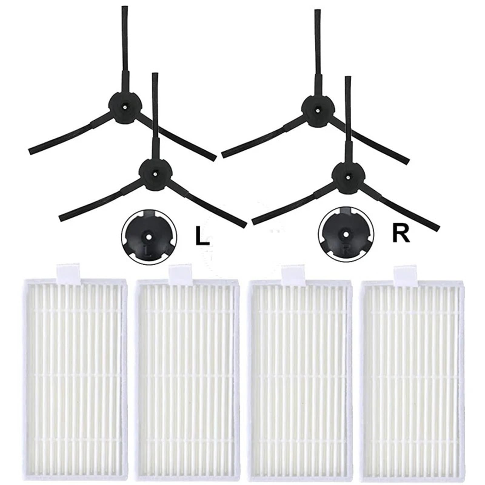 GENTERUN Compatible For ILife， V5 V5s V3 V3S V5S V50 Pro V55 X5 Dust Collection Filter(8pcs)