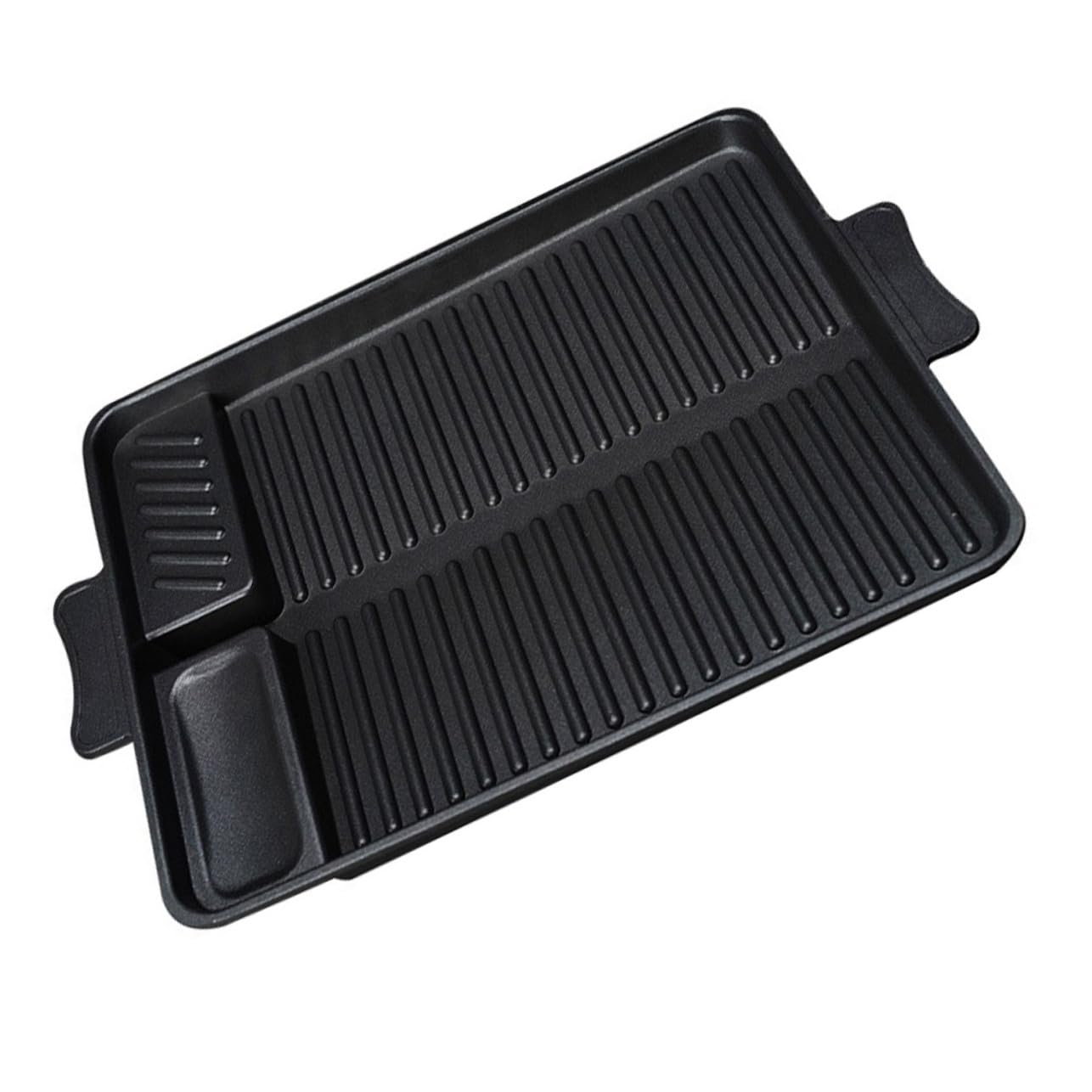 Plato para Barbacoa Rectangular Antiadherente para Exterior Bandeja para Asar Resistente y Ligera con Orificios para Drenaje de Aceite Fácil de Limpiar para Parrilla