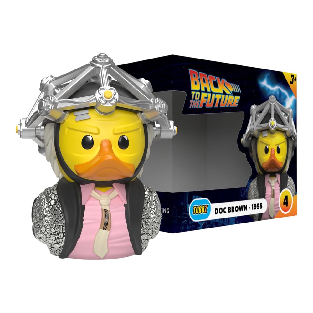 TUBBZ Boxed Edition: Back To The Future - Doc Brown 1950s Cosplaying Rubber Duck Vinyl Figure
