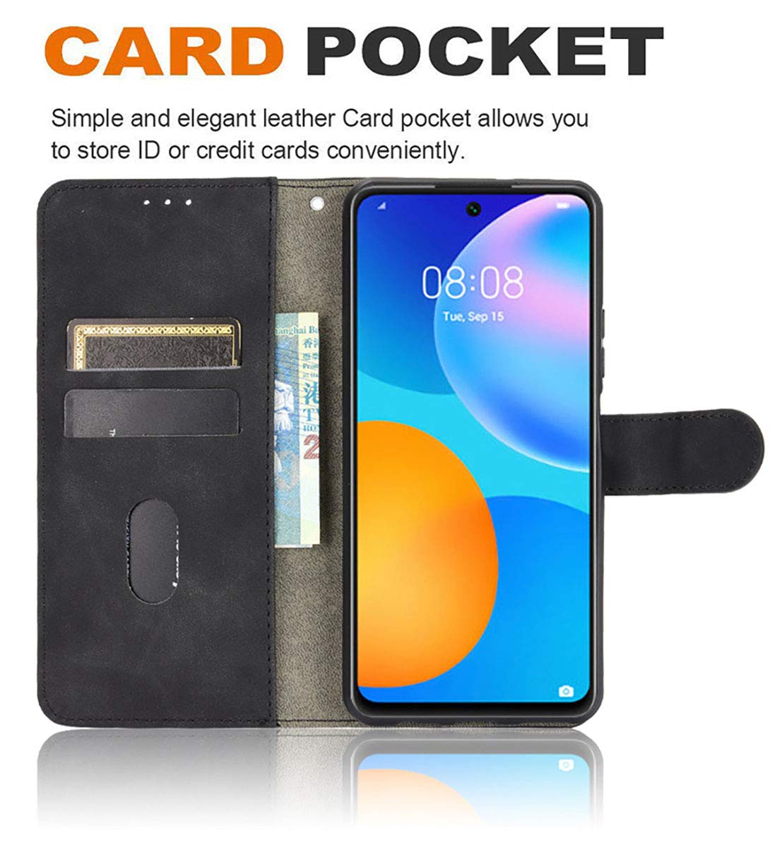 GOKEN Custodia Portafoglio Per OnePlus 12 – Flip Cover In Pelle Con Slot Carte E Supporto – Chiusura Magnetica E Protezione RFID - 2