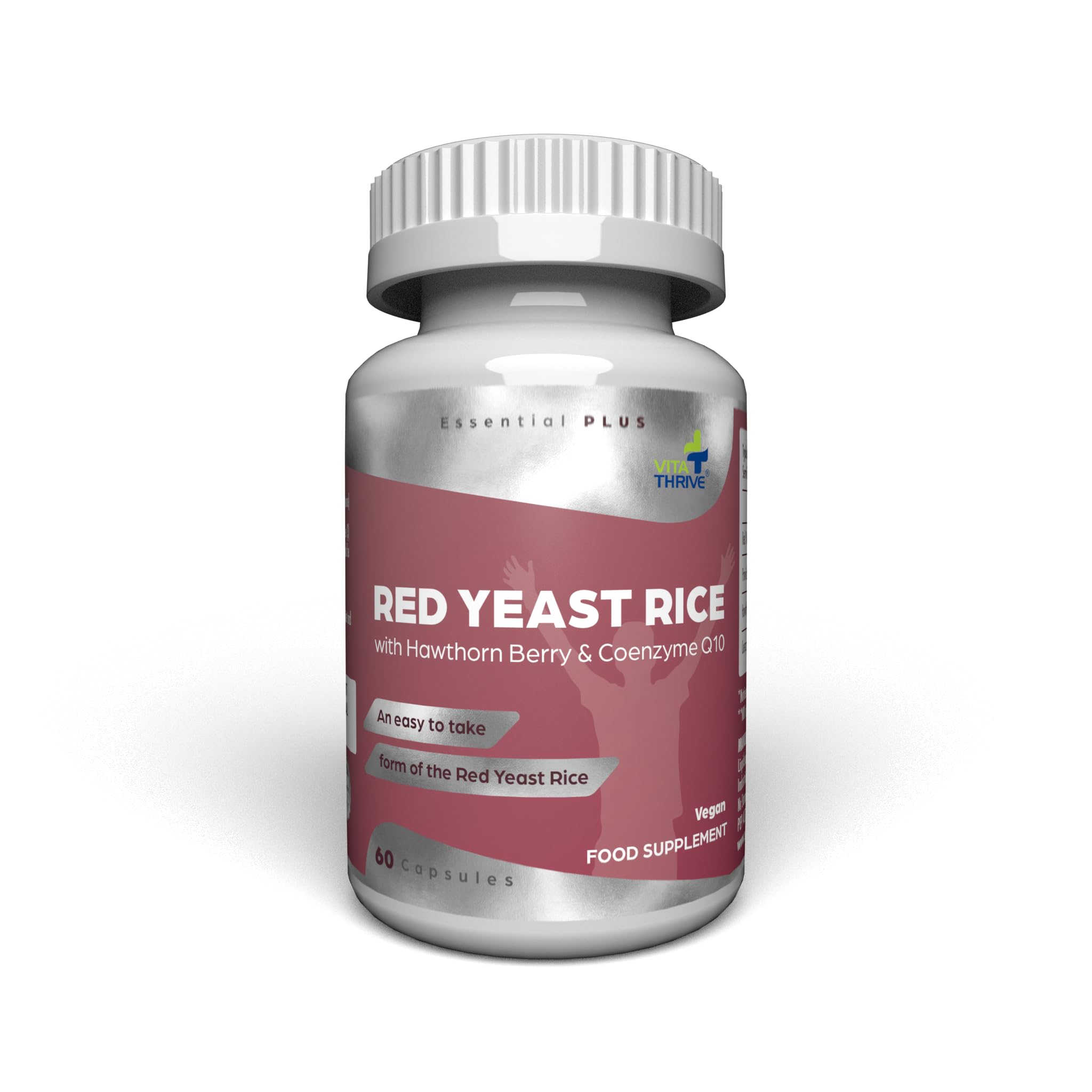 VitaThrive® Red Yeast Rice with Hawthorne Berry and Co-Enzyme Q10-60 Capsules