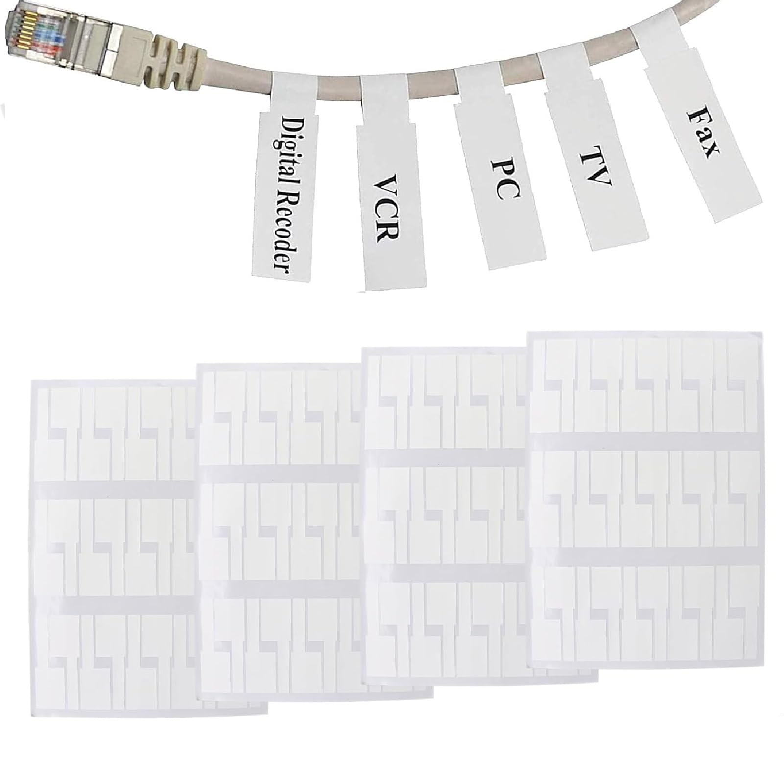 360 Étiquettes Autocollantes Blanches Personnalisables - 100% Recyclées