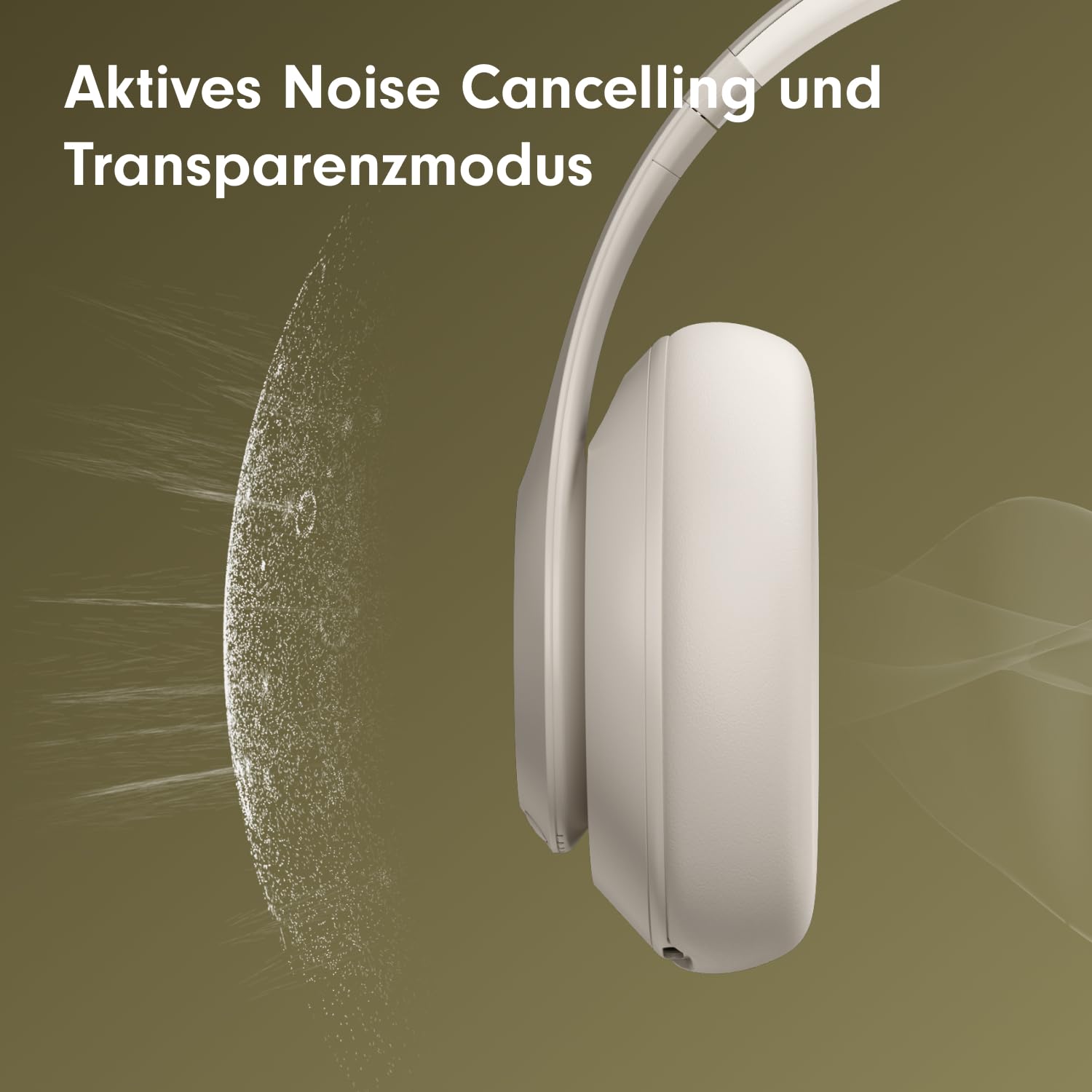 Beats Studio Pro – Kabellose Bluetooth Noise Cancelling Kopfhörer – Personalisiertes 3D Audio, USB-C verlustfreies Audio, Apple & Android Kompatibilität, Bis zu 40 Stunden Wiedergabezeit - Sandstein