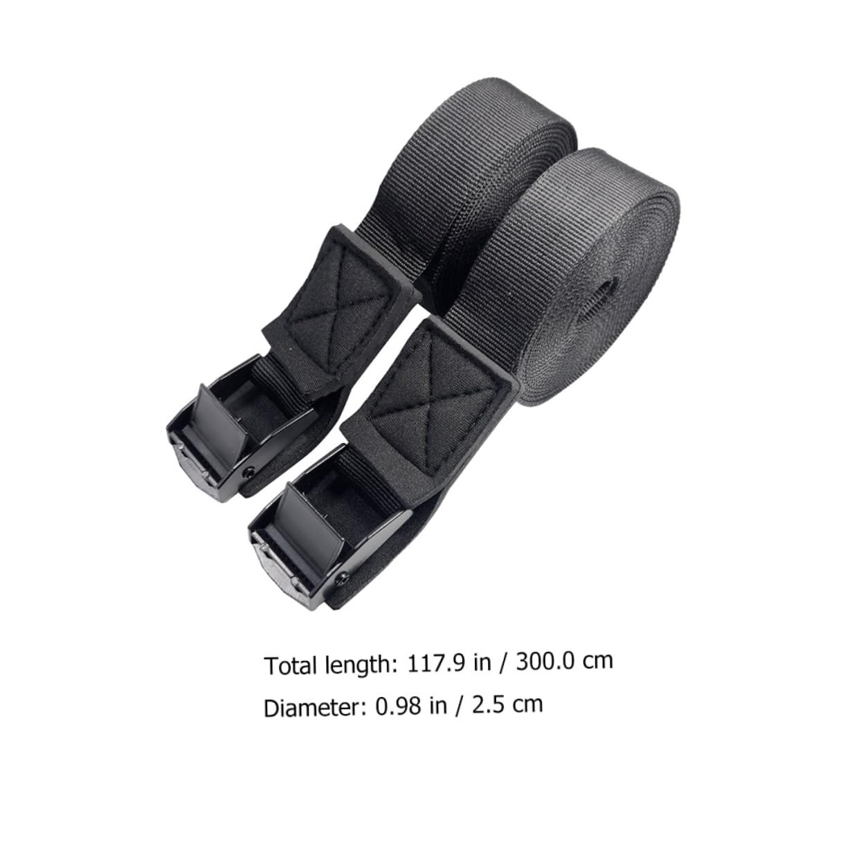 POPETPOP 1pair Heavy-Duty Tie Down Straps with Cam Buckle for Kayak Canoe Surfboard Lashing Strap for Roof Rack Cargo Securement and Enhanced Load Stability