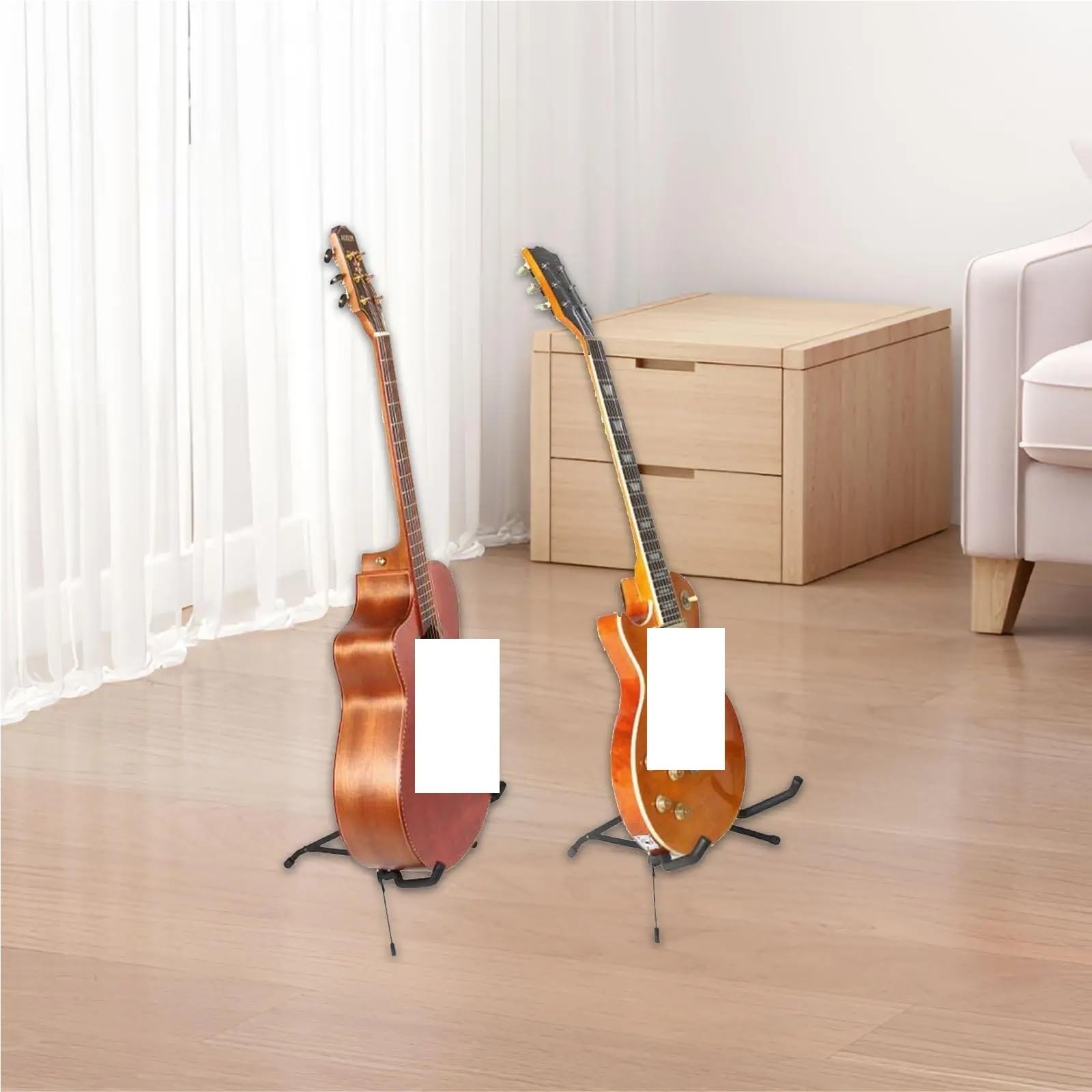 Porta Chitarra Da Terra Supporto da pavimento for chitarra Supporto for telaio a forma di supporto pieghevole universale leggero for chitarre elettriche chitarre classiche