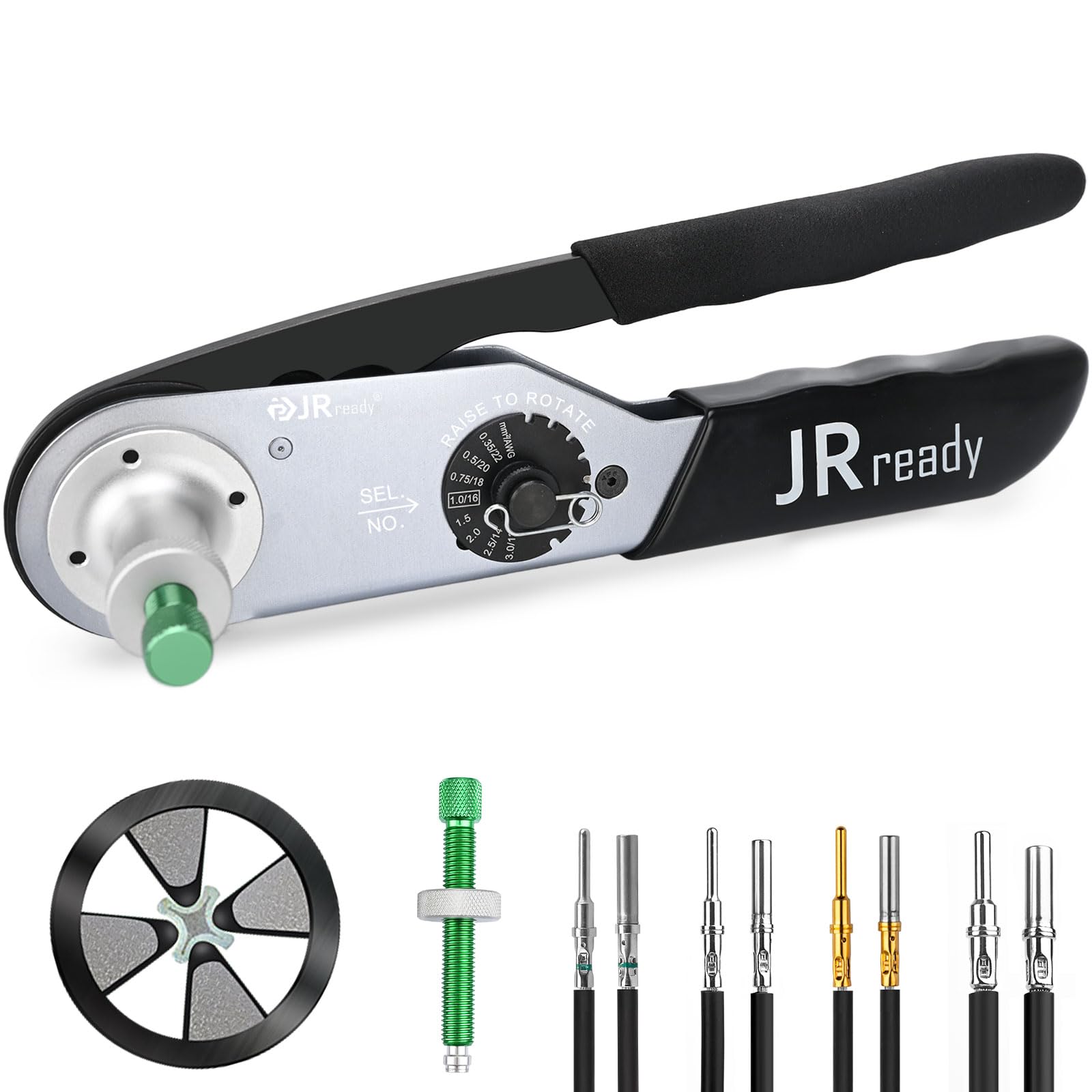 JRready JRD-HDT-48 Herramienta de Crimpado Deutsch para Contactos Sólidos 12-22AWG