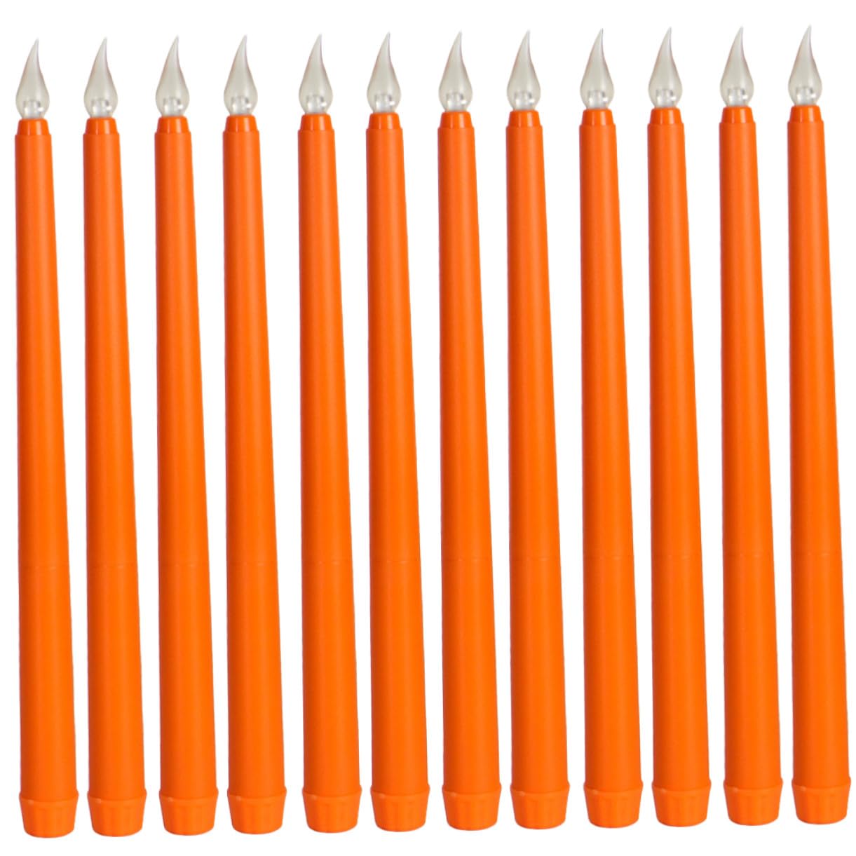 KOMBIUDA 12 Szt. Sztuk LED Świec Elektrycznych Bezpłomieniowych Flameless Świece Bateriowe Do Dekoracji Domu Wesela i Imprez Pomarańczowe Lampki Stół Wielofunkcyjne Oświetlenie Nastrojowe