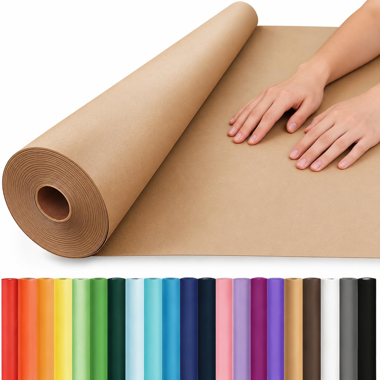 Vanhench Brown Kraft Paper 36in x 210ft