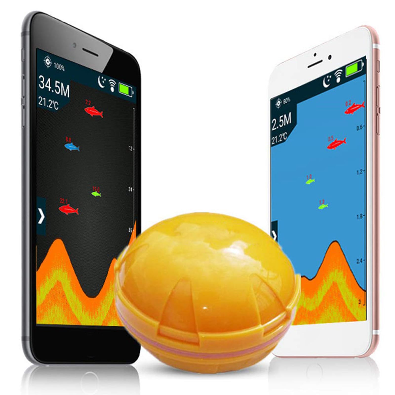 Underwater Wireless Fish Finder Mobile Phone Bluetooth Smart Visual High-Definition Sonar Fish Detector Fishing