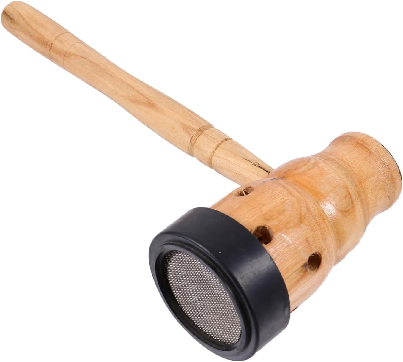 1Pc Portable Wooden Moxibustion Can Holder Handheld Gourd Moxibustion Box for Acupressure Massage Durable Wooden Material with Ergonomic Non Slip Handle Convenient