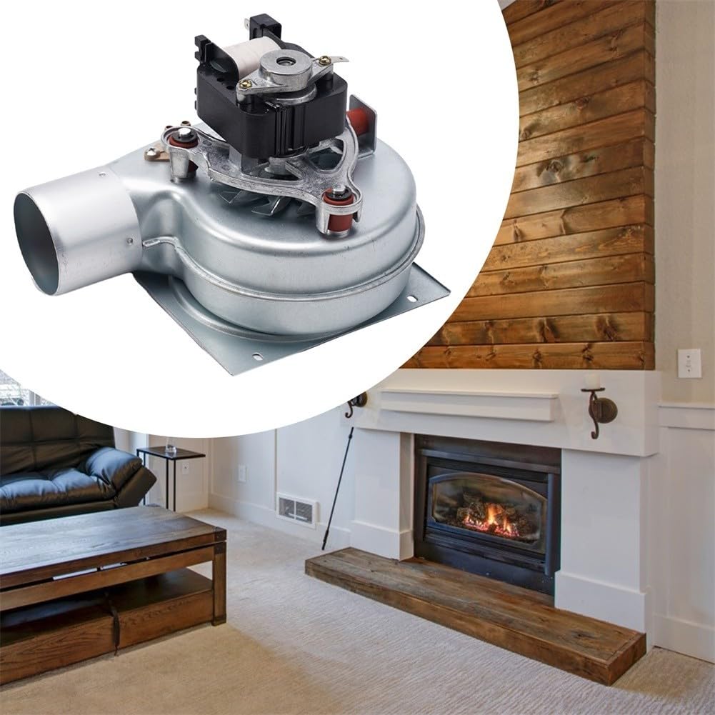Ventilador de chimenea 35W 220V Resistencia a altas temperaturas Bajo ruido 2000 RPM Ventilador de repuesto de hierro para estufa, motor de horno, ventilador de caldera