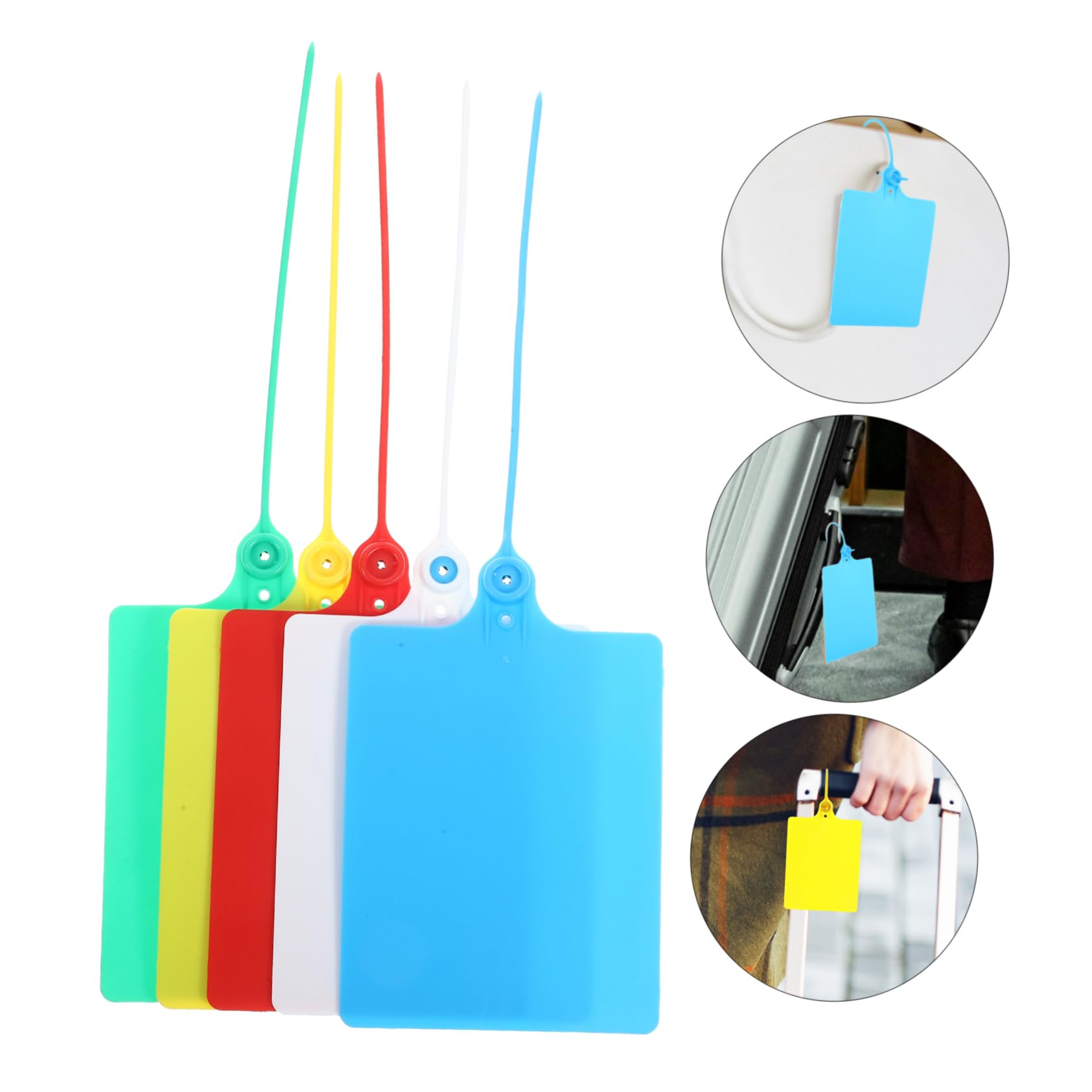Tag di Spedizione in Pp 100pezzi per Classificazione Bag | Leggere, Facili da Usare, per Organizzare Items, Formato Pratico per Shipping e Gestione Etichette