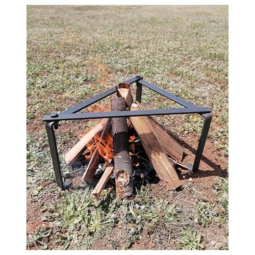 14 Inch Camping Tripod for Cooking, Camping Cooking Stand, Tripod Grill, Fire Tripod for Cooking, Cast Iron Stand, Dutch Oven Stand, Fire Pit Stand, Dutch Oven Tripod, Cooking Tripod for Campfire