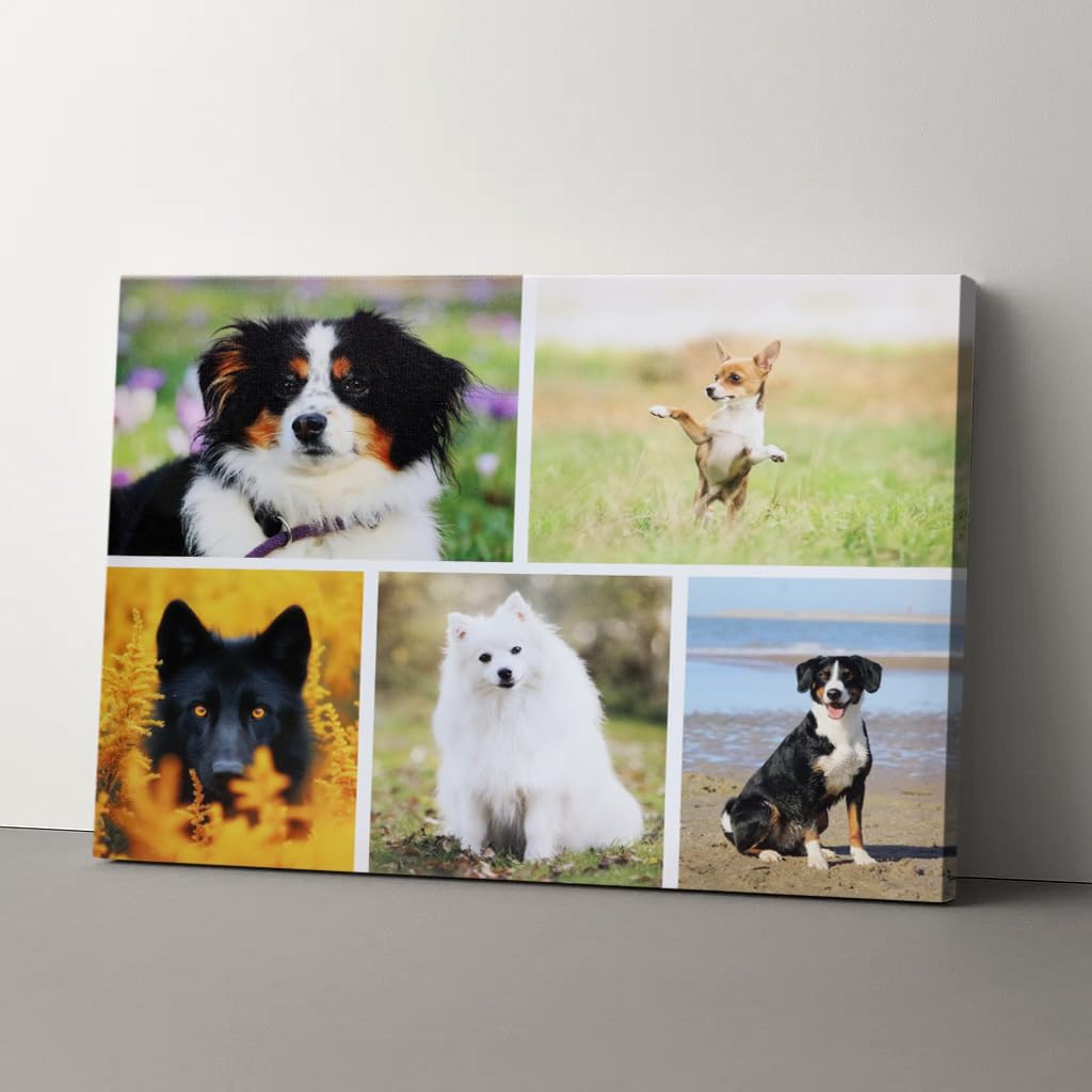 YVTMDZOT Canvas Personalised Photo,Framed Personalised Canvas with Photo,Perfect for Home Pictures,Decor and Gifts,Multiple Size Options