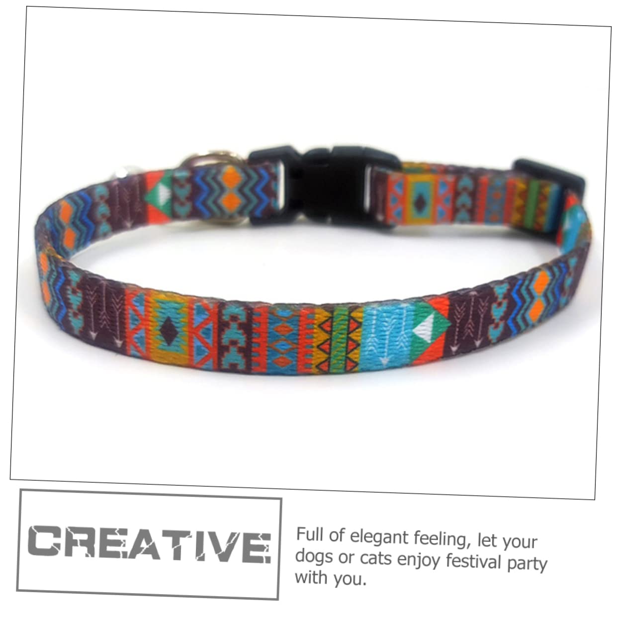 Mipcase 12stücke Verstellbare Katzenhalsbänder Mit Glöckchen Bohemian Stil Leicht Und Komfortabel Für Kätzchen Und Kleine Hunde Für Feste Und Alltag Verschiedene Designs